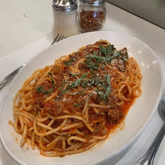 Spaghetti with Meat Sauce.