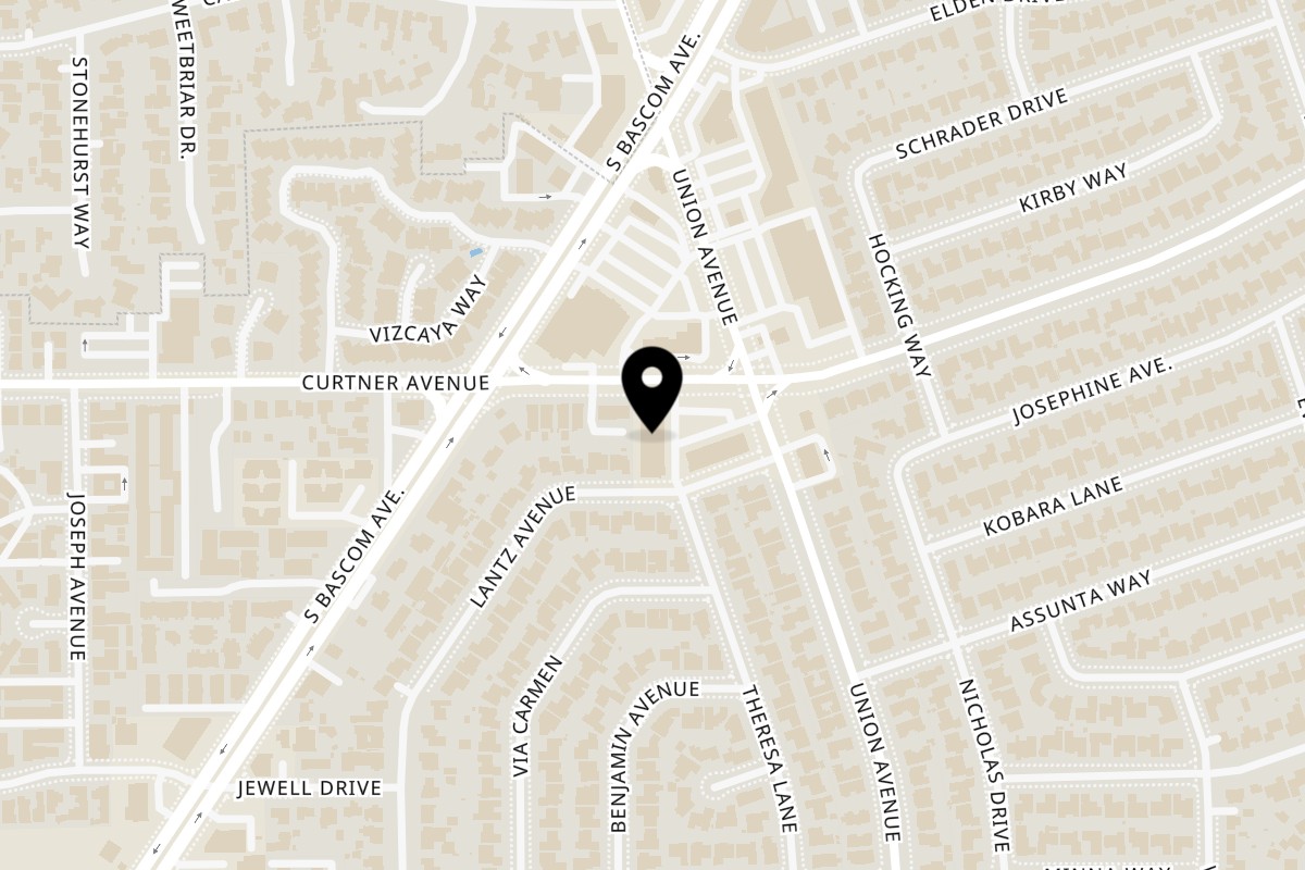 Map showing the location of Ristorante da Maria on 2707 Union Ave in San Jose